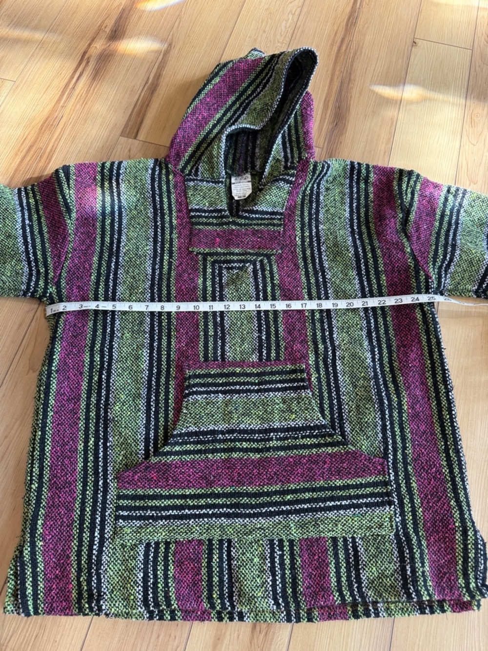 Veracruz Baja Hoodie in Green and Purple/Pink XL Unisex Carpet - Picture 3 of 5